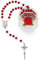 Mondo Cattolico - Rosario católico de Cinco Decenas en Pétalo de Rosa - Ideal para regalos religiosos (Papa Juan Pablo II)