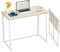 WOHOMO Folding Desk, Small Foldable Desk for Small Spaces, Space Saving Computer Table Writing Workstation for Home Office, Easy Assembly, Oak