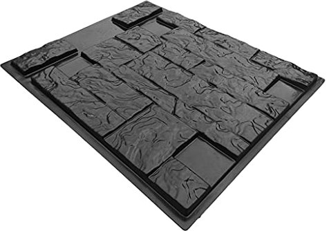 XFUYI Sellos de hormigón Verticales Retro Pared Hormigón Yeso Jardín Casa Pared Azulejos de Piedra Molde de Piedra Ladrillos de Cemento Molde para Hacer plástico