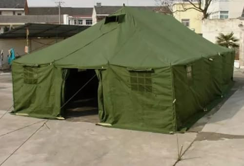 Vier-Jahreszeiten-Outdoor-Zelt, Segeltuch, Stahl, Armee, Militär, Campingzelt (5 x 10 m)