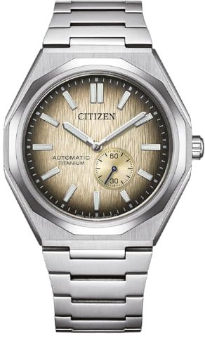 Citizen Armbanduhr für Herren Automatik Titan Hellgrau NK5020-58P