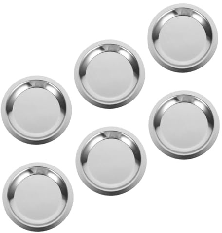 VALICLUD 6 pièces Set de sous Verres Acier Inoxydable pour Bouteilles de Vin Coussin Brûlure Épais Isolant Thermique pour Table à Manger Protection et Pratique