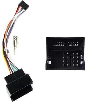 Cache Radio Adaptateur De Façade D'autoradio pour F&ord pour Focus 2 MK2 2004-2011 Et Kits Garniture Tableau Bord Compatible avec Autoradio 9 Pouces DIN WEFOLCC(Only Cable)