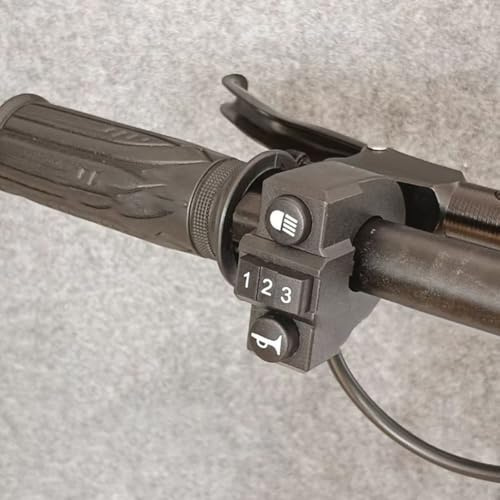 Oniissy Elektrischer Lichtschalter für Fahrrad, 2/3-in-1, intelligenter Controller für Fahrrad, Dreirad, Roller – ABS-Material, 1,7 m Kabel, 22 mm Montage (3-in-1)