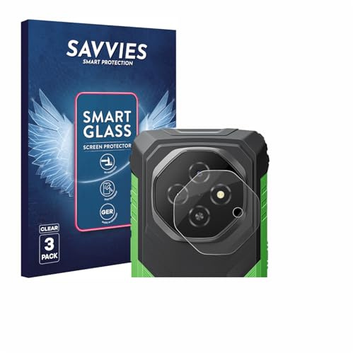 Savvies Schutzglas für Blackview Fort 1 | (NUR Kameraschutz) 3 Stück Transparenter Displayschutz Made in Germany Panzer Schutz Glas 9H Schutzfolie Klar