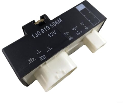12V modulo di controllo relè ventola del radiatore 1J0919506M per Golf IV Variant per A3 SEAT per Cordoba per Polo Materiale robusto Facile installazione Nero