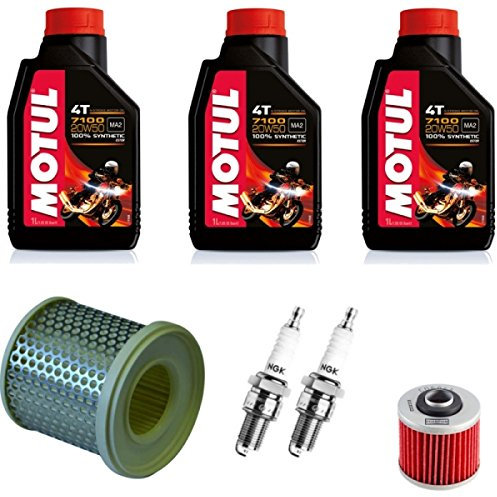 MIM Distribution Kit tagliando Olio filtri e Candele per Yamaha-Virago 535 dal 1988 Fino al 2000