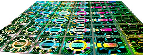 105 Stk - 3D Hologramm Original-Siegel 25mm - Sicherheitssiegel, Siegeletiketten, Klebesiegel, Qualitätssiegel, Garantiesiegel, Sicherheitsetiketten, selbstklebendes Etikett