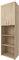 möbelando Kombi Schrank Beistellschrank Aktenschrank Standschrank Regal Büro Trio 23 Sonoma/Eiche