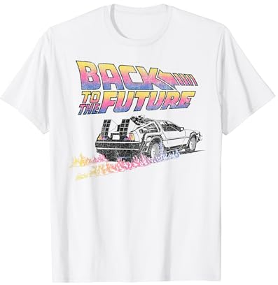 Back To The Future DeLorean Flames T-Shirt