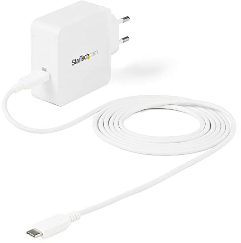 StarTech.com Chargeur Mural USB C - pour Ordinateur Portable 60W PD - Câble de 2m - Adaptateur Secteur Universel Compact Type C - Dell XPS/Lenovo X1 Carbon/HP EliteBook/MacBook - USB Certifié IF/CE