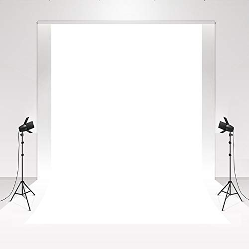 Kate Photography Backdrop Chroma key White 1.5x2.2m/5x7ft Magazine shooting Collapsible Background Photo studio Wedding Photograpic Backdrop Skin-friendly for Newborn Baby