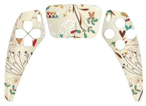DeinDesign Skin kompatibel mit Sony Playstation 5 Controller PS5 Folie Sticker Retro Vogel Blumen