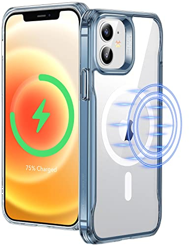 ESR for iPhone 12 Case, iPhone 12 Pro Case, Magsafe Phone Case Compatible with iPhone 12/12 Pro with HaloLock Magnetic Wireless Charging, Scratch Resistant Back, Grippy Protective Frame, Blue