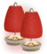 HP-TLL 27/14 5 Kerzen Kamin Rot 2er Set Teelichtlampe Orchidee Deko Licht Wohnung Balkon Garten Terrasse HORNET-PRODUCTS Die - Teelichtofen Manufaktur