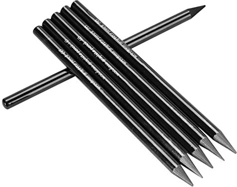 6Pcs Professional Woodless Graphite Pencil Woodless Graphite Sticks Sketching Graphite Pencils for Artists Assorted HB 2B 4B 6B 8B EE Pencil Set for Sketching Drawing Shading Charcoal Art Pencils