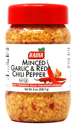 Badia Pâte à l'ail haché et au piment rouge 226,7 g (8 oz)
