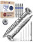 Viti a testa bombata per terrazze, 5 x 80, in acciaio inox A4, viti a testa bombata Torx, spessore 5 mm, 1000 pezzi, viti per legno Torx, lunghezza 80 mm, con 4 punte Torx