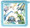 MeinBaby123® Schutzfolie kompatibel mit Toniebox | Schutzcover selbstklebend | Premium Qualität | Aufkleber passgenau I Folie Sticker I Toniebox Zubehör (Dinosaurier im Dschungel)