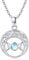MEDWISE Triple Mond Kette 925 Sterling Silber Mondstein Kette Keltische Kette Regenbogen Mondstein Halskette Amulett Anhänger Mond Schmuck für Mutter Mama Damen Mädchen Tochter Geschenke Weihnachten