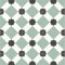 Patterned Tile Effect Cosmic Vinyl Flooring 2.5mm Realistic Foam Backed Lino Slip Resistant (Sage Stars and Diamonds, 3m x 4m)