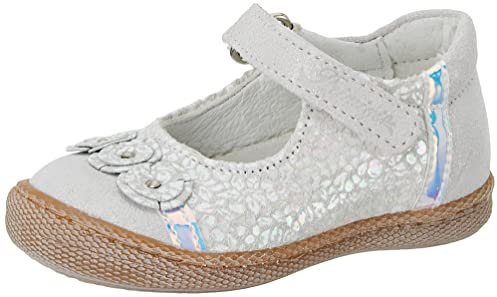 Primigi Sport Tre.FEMM, Scarpa Mary Jane Bimba 0-24, Bianco Iridescente-Argento, 20 EU