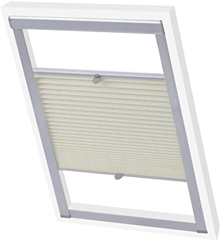 Verdunkelungsrollo Rollos,Plissee Faltstore Cremefarben 102 Fensterrollo Rollo Seitenzugrollo Klemmrollo für Fenster & Tür