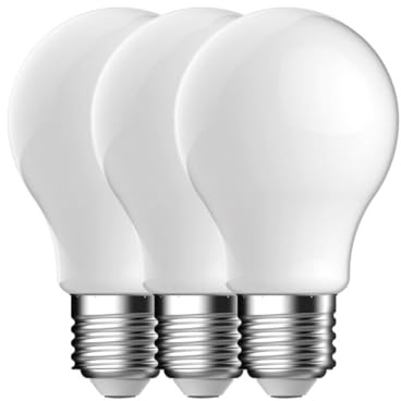 Energetic GLS Frosted LED Light Bulb, E27, 6.8W, 806 Lumens, Warm White 2700K - 3 Pack