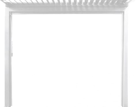 Decor Space Store Enrouleur Côtés pour pergola Bioclimatique avec moustiquaire (côté 3 m, Blanc)