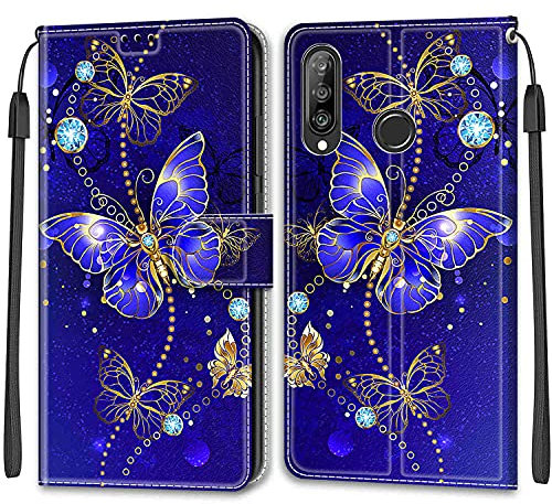 Coque pour Huawei P30 Lite/Huawei Nova 4E, Etui Cuir avec [Support] [Magnetique], Flip Pochette Housse pour Huawei P30 Lite/Nova 4E