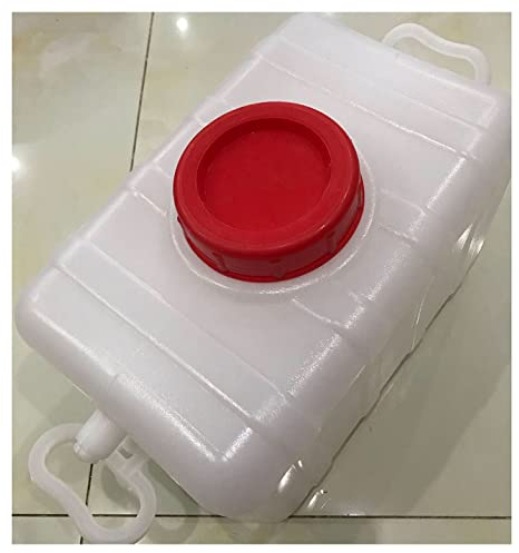 Réservoir d'eau de Camping 80L avec Robinet Portable Bidon à Eau pour Le Camping, La Pêche, La Randonnée, La Boisson, L'urgence(Size:80L,Color:Blanc)