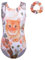 ZNYUNE Mädchen Balletttrikot Bunte Flocken von Schnee Element Kinder Gymnastik Sportbekleidung Gymnastikanzug 3-12 Jahre, WhiteCat, 7-8 Jahre