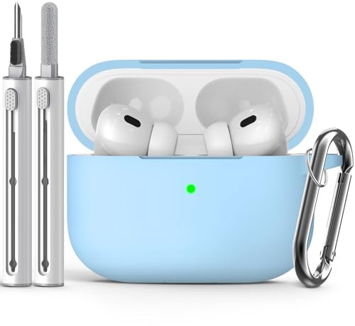 Inesore Compatible with AirPods Pro 1st/2nd Case - Light Blue