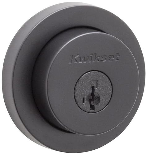 Kwikset 159RDT-S.STRKP Milan Double Cylinder Keyed Entry Deadbolt from The Signature Series Collection - Matte Black