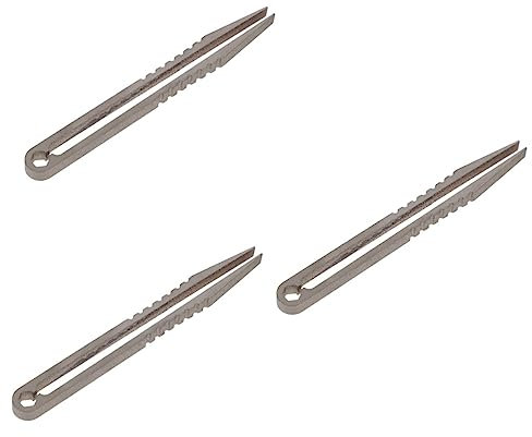 UKCOCO 3 Piezas De Pinzas De Aleación De Titanio Herramientas Para Plantas Pinzas Para Mariscos Pinzas Para Pestañas Pinzas Culinarias Pinzas De Supervivencia Pinzas Artesanales