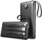 Batterie Externe 10000mAh avec 4 Câbles Intégrés, VEEKTOMX POWER BANK 5 Sorties et 4 Entrées Batterie Portable Puissante, Battery Pack de Voyage Chargeur Externe Compatible avec iPhone/Samsung/Android