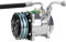 Compresor de aire acondicionado. Compatible con Sanden SD507 5H11 507, 12 V, 24 V, 2 ranuras, polea, tractor, excavadora, camión pesado, Hot Rod(24V)
