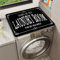 Highdi Washer and Dryer Top Protector, Absorbent Quick Dry Silicone Mat, Anti Slip Dust Proof Washing Machine Mat for Laundry Room and Home (Black font,50 * 60cm)