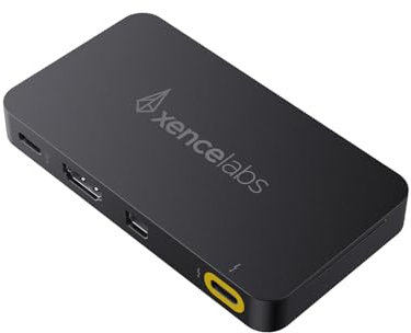 Xencelabs Hub Bundle Kit für Pen Display 16, Verbesserte Konnektivität mit HDMI, DisplayPort und USB-C Kabeln - Helligkeitserhöhung, Universal-Netzadapter Mitgeliefert