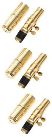 VICASKY 3 Stücke Metall Saxophon Ligatur Saxophon Mundstück Zubehör Für Kit Liefert