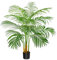 Artificial Palm Tree Indoor Plant Tall Fake Tropical Palm Tree in Pot with Real Bark Design Faux ArecaPalm for Home Office Living Room Bedroom Farmhouse Modern Outdoor Decor (9 Trunks, 3 FT)