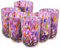 MurArt Bicchieri di Murano Set da 6 bicchieri da 400ml in vetro soffiato a mano in lavorazione artigianale Collezione Eleganza Made in Italy (6, Ametista)