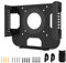 Supporto in metallo per Mac Mini M1, M2, M2 Pro Mini VESA da parete sotto scrivania staffa di montaggio per Mac Mini Mid 2011 a 2023 M1 M2 Dock antigraffio compatibile con Mac Mini CPU con supporto