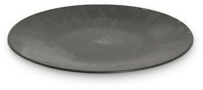 Deko-Teller 15 cm in schwarz marmoriert - Flacher Teller als Tischdeko Kerzenteller