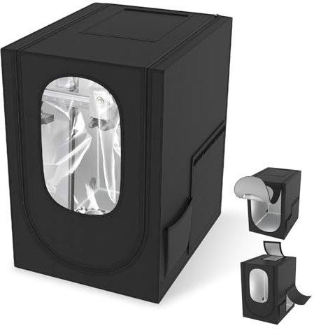 UISEBRT 3D Drucker Gehäuse mit Transparentem Fenster,3D Printer Enclosure Feuerfestes,für Anycubic Kobra 2/Kobra Neo/Anycubic Mega Pro/Ender 3 V2/3V2 Neo/Ender 3S1/3S1 Pro/Ender 3Pro,49x61x72cm