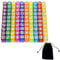 100 Pezzi di Dadi Acrilici 12mm, 6 Lati, 10 Colori, Perfetto per Giochi da Tavolo e Giochi di Dadi