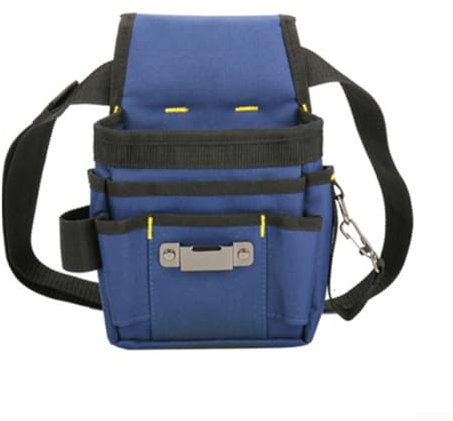 UTTASU Elektriker-Werkzeugtasche, Techniker-Werkzeugtasche, 600D-Oxford-Stoff, hohe Höhe, Wartung, mit Reißverschluss, verstellbare bis zu 125 cm, leicht, 0,33 kg (B)