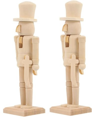 GETAJGHSD 18cm Holz Nussknacker Ornament Farbe Weihnachten Nussknacker Figuren Für Hause