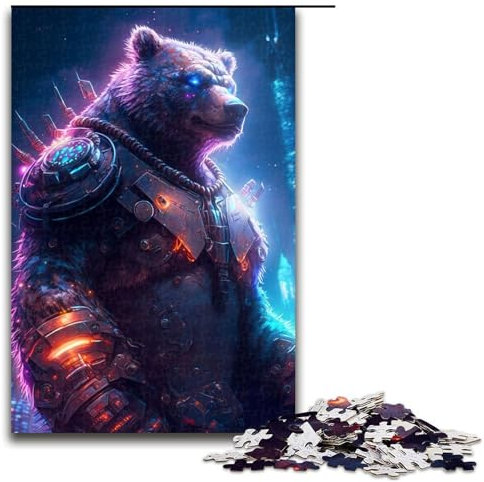 für Erwachsene Puzzle 1000 Teile Bär von Future Jigsaw Puzzles Holzpuzzle Heimdekoration Größe 50x75cm