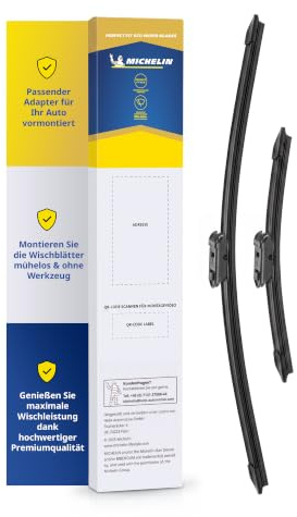 MICHELIN Perfect Fit 256 Scheibenwischer Set 700/400mm | Kompatibel mit: Jaguar XE ab 2015, Jaguar XF ab 2015, Opel Grandland X ab 2017